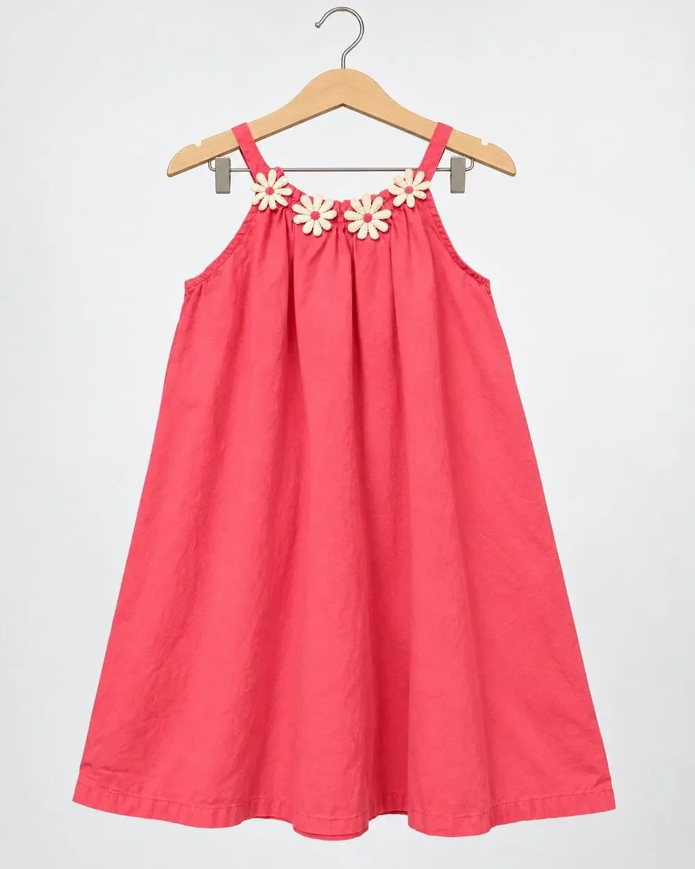 Gymboree Girls Size 8 Coral Pink Daisy Dress